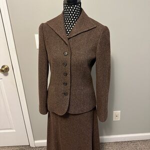 Lauren Ralph Lauren Brown Women's Blazer and Skirt Set